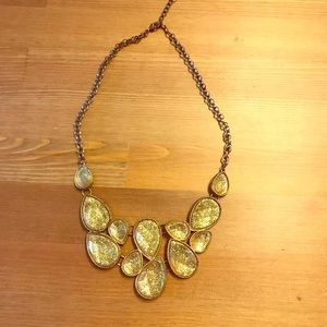 ✨gold sparkling statement necklace ✨